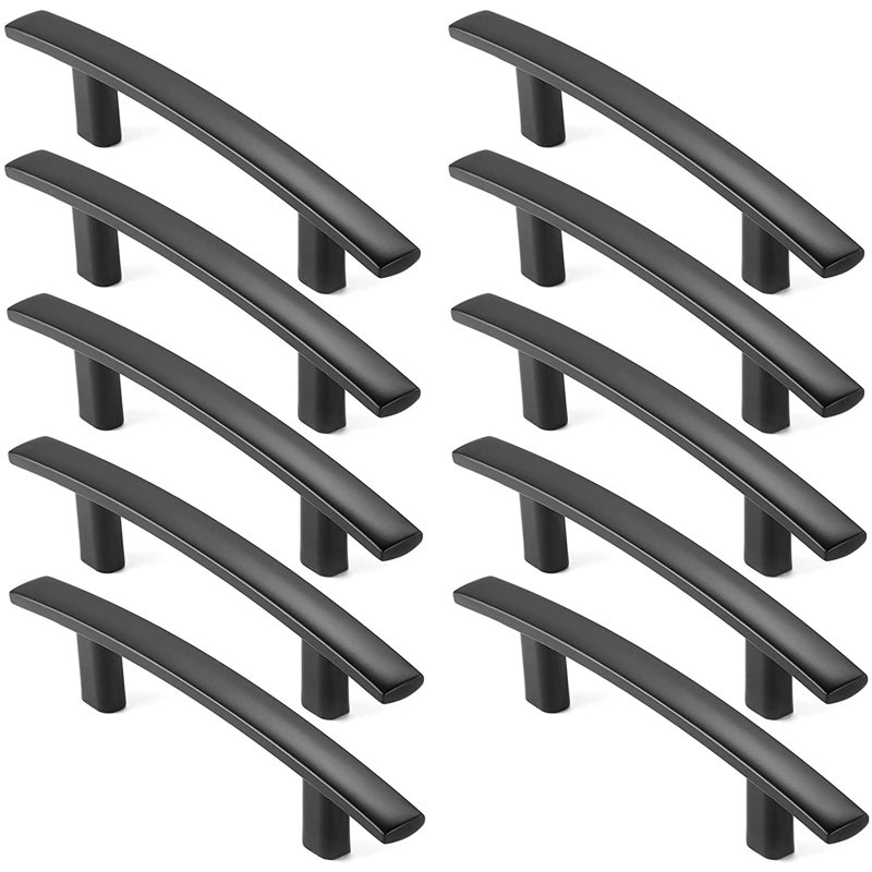 shanglixiansenxinmaoyi 10 Pack Solid Kitchen Arch Pulls Handles